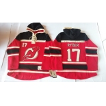 Old Time Hockey New Jersey Devils #17 Michael Ryder Red With Black Hoodie
