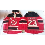 Old Time Hockey New Jersey Devils #23 Michael Cammalleri Red With Black Hoodie