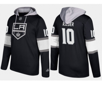 Adidas Los Angeles Kings 10 Tobias Rieder Name And Number Black Hoodie