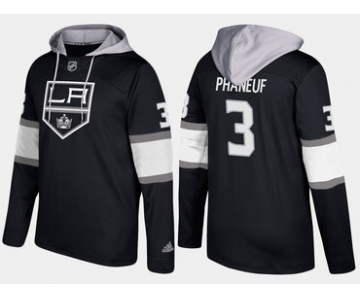 Adidas Los Angeles Kings 3 Dion Phaneuf Name And Number Black Hoodie