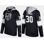 Adidas Los Angeles Kings 30 Rogatien Vachon Retired Black Name And Number Hoodie