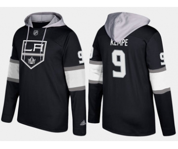 Adidas Los Angeles Kings 9 Adrian Kempe Name And Number Black Hoodie