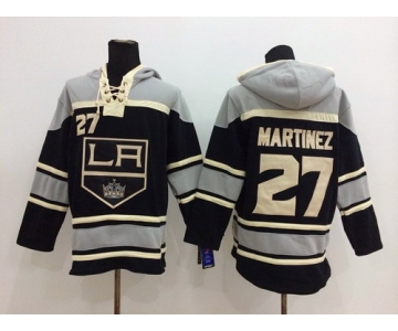 Old Time Hockey Los Angeles Kings #27 Alec Martinez Black Hoodie