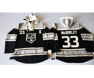 Old Time Hockey Los Angeles Kings #33 Marty McSorley Black Hoodie