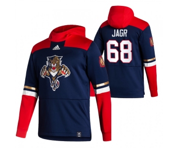 Florida Panthers #68 Jaromir Jagr Adidas Reverse Retro Pullover Hoodie Navy
