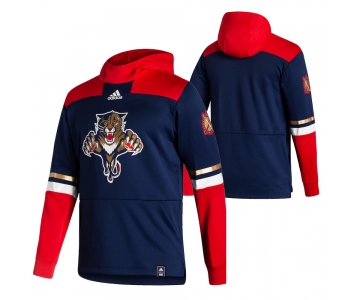Florida Panthers Blank Adidas Reverse Retro Pullover Hoodie Navy