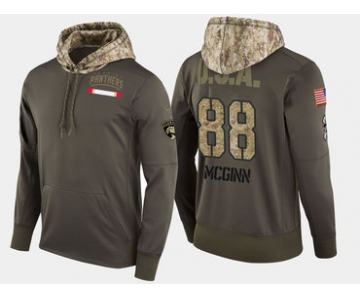 Nike Florida Panthers 88 Jamie Mcginn Olive Salute To Service Pullover Hoodie