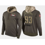Nike Florida Panthers 93 Bill Torrey Retired Olive Salute To Service Pullover Hoodie