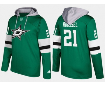 Adidas Dallas Stars 21 Antoine Roussel Name And Number Green Hoodie