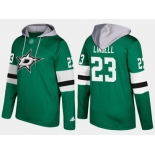 Adidas Dallas Stars 23 Esa Lindell Name And Number Green Hoodie