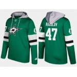 Adidas Dallas Stars 47 Alexander Radulov Name And Number Green Hoodie