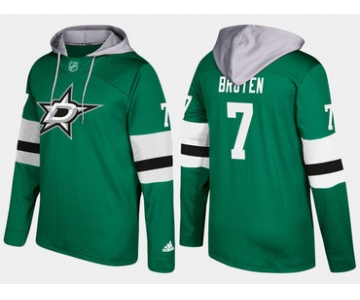 Adidas Dallas Stars 7 Neal Broten Retired Green Name And Number Hoodie