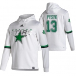 Dallas Stars #13 Mark Pysyk Adidas Reverse Retro Pullover Hoodie White