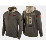 Nike Calgary Flames 18 Matt Stajan Olive Salute To Service Pullover Hoodie