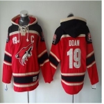 Men's Arizona Coyotes #19 Shane Doan Old Time Hockey Red Hoodie