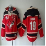 Men's Arizona Coyotes #19 Shane Doan Old Time Hockey Red Hoodie