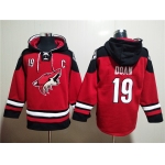 Men's Arizona Coyotes #19 Shane Doan Red Ageless Must-Have Lace-Up Pullover Hoodie