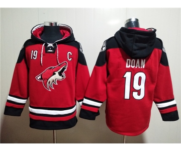 Men's Arizona Coyotes #19 Shane Doan Red Ageless Must-Have Lace-Up Pullover Hoodie