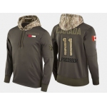 Nike Ottawa Senators 11 Daniel Alfredsson Retired Olive Salute To Service Pullover Hoodie