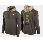 Nike Ottawa Senators 5 Cody Ceci Olive Salute To Service Pullover Hoodie