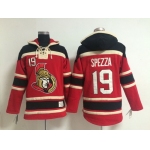 Old Time Hockey Ottawa Senators #19 Jason Spezza Red Hoodie