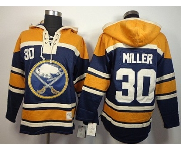 Old Time Hockey Buffalo Sabres #30 Ryan Miller Navy Blue Hoodie