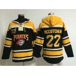 Men's Pittsburgh Pirates #22 Andrew McCutchen Alternate Black MLB Hoodie