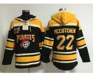 Men's Pittsburgh Pirates #22 Andrew McCutchen Alternate Black MLB Hoodie