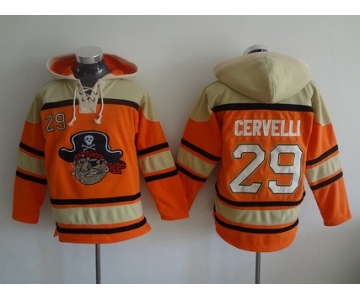 Men's Pittsburgh Pirates #29 Francisco Cervelli Orange MLB Baseball Hoodie