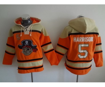 Men's Pittsburgh Pirates #5 Josh Harrison Orange MLB Baseball Hoodie