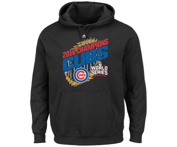 Chicago Cubs Black 2016 World Series Champions Men's Hoodie3