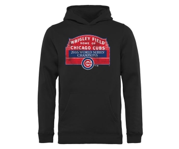 Chicago Cubs Black 2016 World Series Champions Men's Pullover Hoodie2