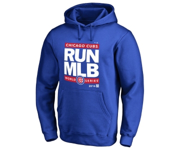 Chicago Cubs Royal 2016 World Series Men's Pullover Hoodie1