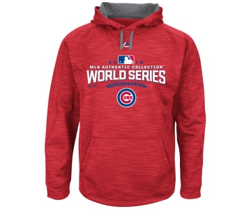 Chicago Cubs Scarlet 2016 World Series Champions Locker Room Streak Fleece Men's Pullover Hoodie