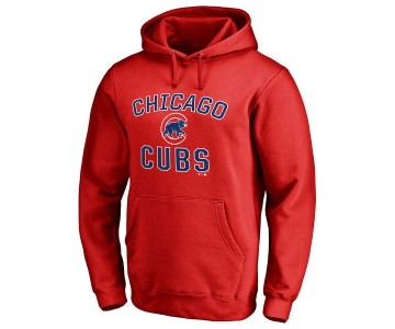 Chicago Cubs Scarlet Men's Pullover Hoodie2