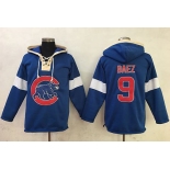 Cubs #9 Javier Baez Blue Pullover MLB Hoodie