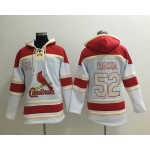 Men's St. Louis Cardinals #52 Michael Wacha White Baseball MLB Hoodie