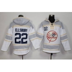 Men's New York Yankees #22 Jacoby Ellsbury White Home MLB Hoodie