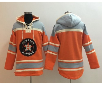 Men's Houston Astros Blank Orange Baseball MLB Hoodie