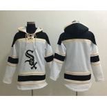 Men's Chicago White Sox Blank White Baseball MLB Hoodie