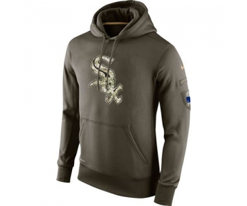 Men's Chicago White Sox Nike Olive Salute To Service KO Performance Hoodie