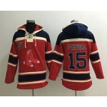 Men's Boston Red Sox #15 Dustin Pedroia Red Baseball MLB Hoodie