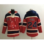 Men's Boston Red Sox #24 David Price Red Baseball MLB Hoodie