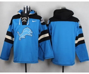 Men's Detroit Lions Blank Light Blue Team Color 2014 NFL Nike Hoodie