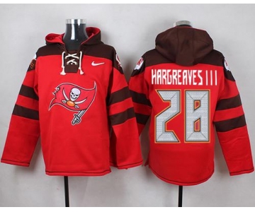 Nike Buccaneers #28 Vernon Hargreaves III Red Player Pullover NFL Hoodie