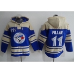 Men's Toronto Blue Jays #11 Kevin Pillar Blue Alternate MLB Hoodie