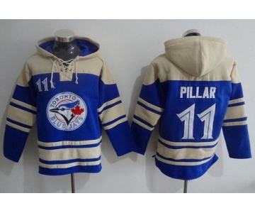 Men's Toronto Blue Jays #11 Kevin Pillar Blue Alternate MLB Hoodie
