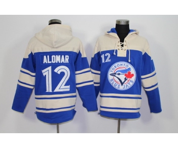 Men's Toronto Blue Jays #12 Roberto Alomar Retired Player Blue Alternate MLB Hoodie