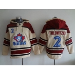 Men's Toronto Blue Jays #2 Troy Tulowitzki Cream MLB Baseball Hoodie