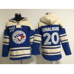 Men's Toronto Blue Jays #20 Josh Donaldson Alternate Blue MLB Hoodie